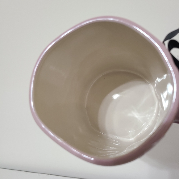 Purple Cute Ghost Rae Dunn Mug HEY BOO Halloween Rae Dunn Ghost with Flowers Mug - Picture 6 of 6